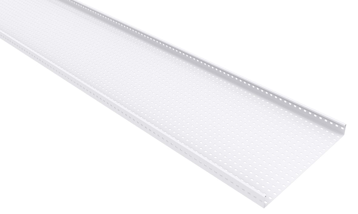 MP Bolagen - Kabelbane perf 400mm Hvit 2m MP-3631V