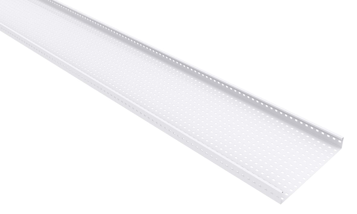 MP Bolagen - Kabelbane perf 300mm Hvit 2m MP-3531V