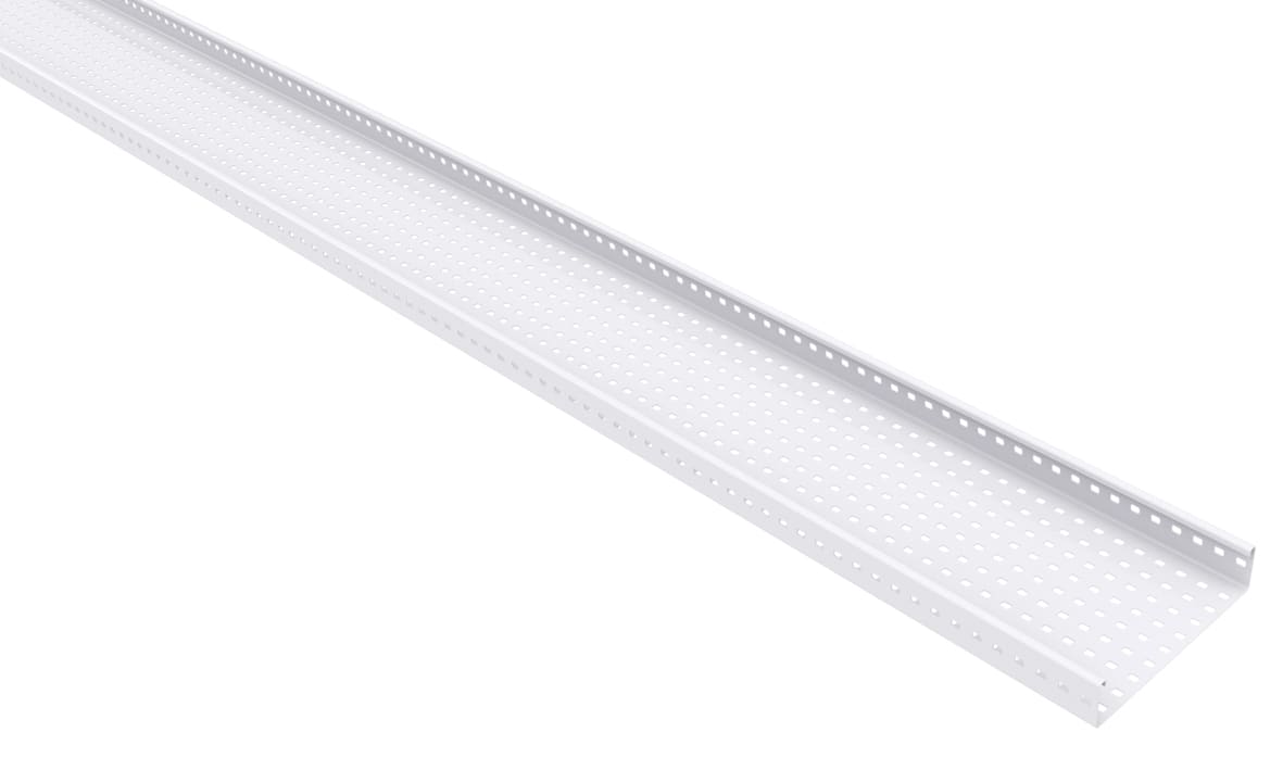 MP Bolagen - Kabelbane perf 200mm Hvit 3m MP-3431V