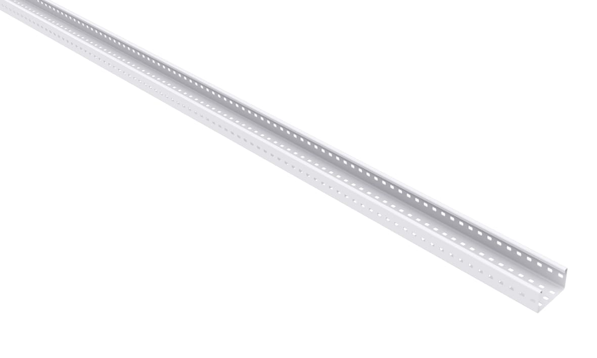 MP Bolagen - Kabelbane perf 75mm Hvit 3m MP-3131V
