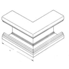 REHAU - SIGNO BK YTTERHJØRNE 70/130