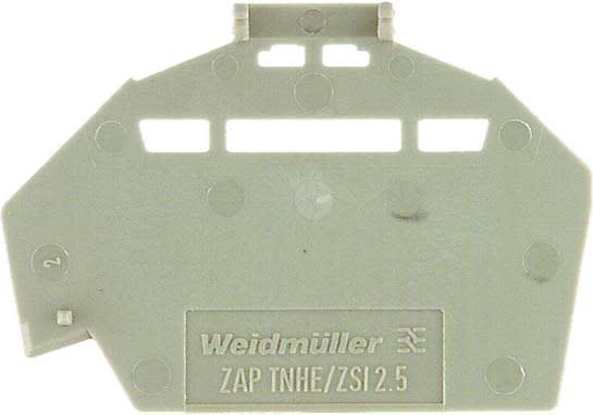 Weidmueller - ENDEPLATE ZAP TNHE/ZSI 2.5 WEIDEMULLER 161084 SIKRING