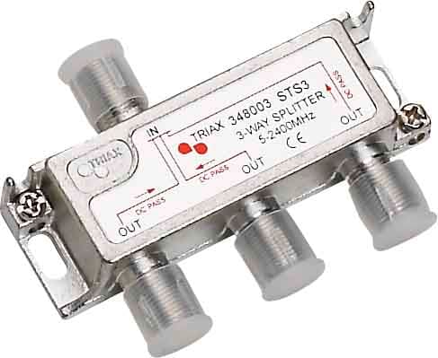 Triax - Fordeler 3Veis 5-2400Mhz 5.6Db Triax Sts Splitter Satelitt