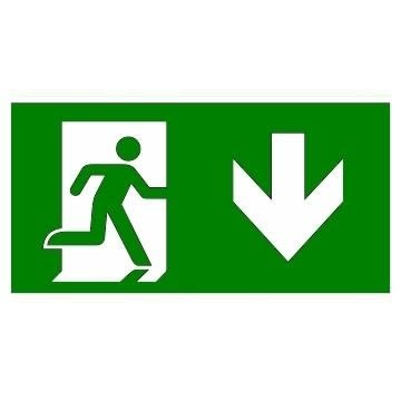 Eaton Electric - PICTOGRAM ATLANTIC LED S - BL Atlantic LED skilt pil ned