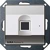 GIRA - Fingeravtrykkleser Gira E22 aluminium