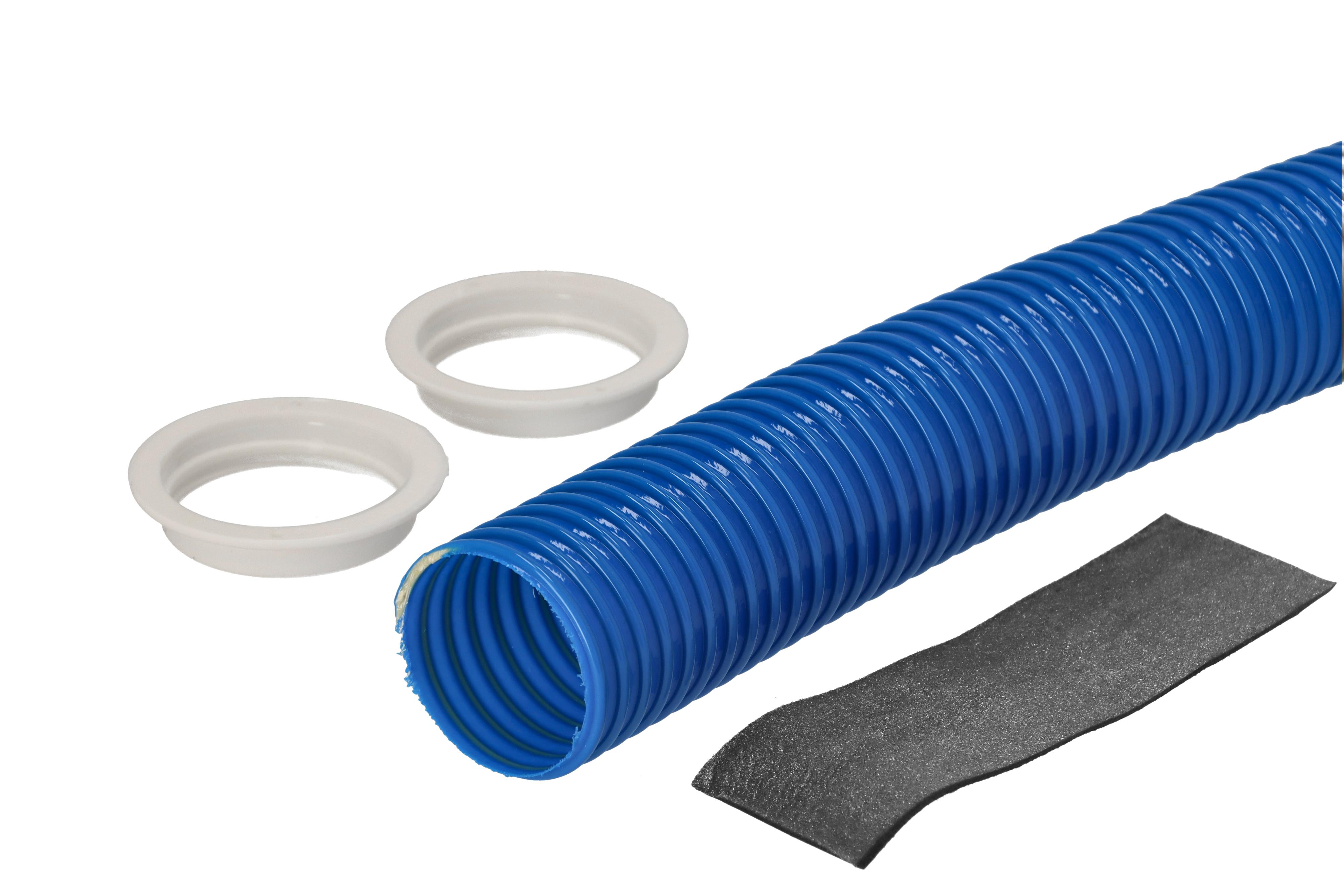 Grøntklima AS - Veggjennomføring, Trolleflex 350mm, Ø63mm, 2 x mut. og skum