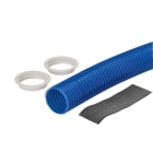 Grøntklima AS - Veggjennomføring, Trolleflex 350mm, Ø63mm, 2 x mut. og skum