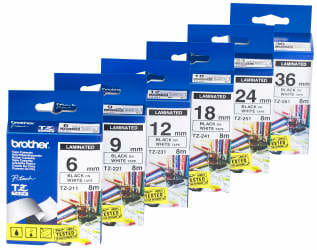 Brother - TZC31 12MM TAPE SORT/FLUOR GUL