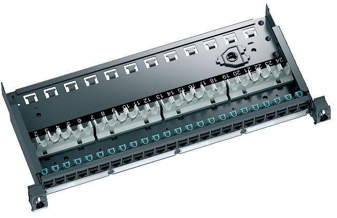 LexCom - PATCHPANEL 1U 24XRJ45 CAT6 UTP  KOMPLETT LEXCOM