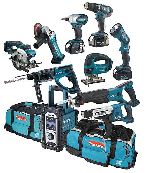 Makita - COMBOKIT DLX1000 18V 10 Maskiner