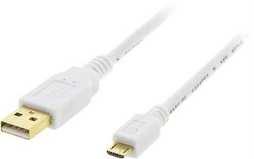 Deltaco - Mikro B til USB 2.0 A Ladekabel 2m