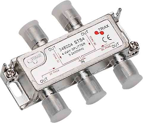 Triax - Fordeler 4Veis 5-2400Mhz 7.4Db Triax Sts2 Splitter Satelitt