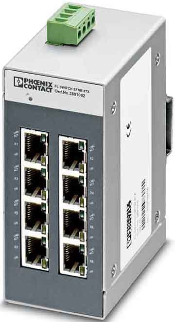 Phoenix Contact AS - INDUSTRIAL ETHERNET SWITCH FL SWITCH SFNB 8TX 2891002