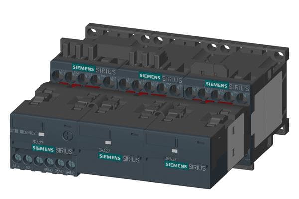 Siemens - Stjerne/trekant-vender 11KW 24V DC, S0 Fjærklemmer 3NO+3NC