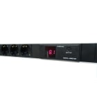 IKN AS - 19 Powerlist 6x230V 3m kabel m Digitalt amp meter