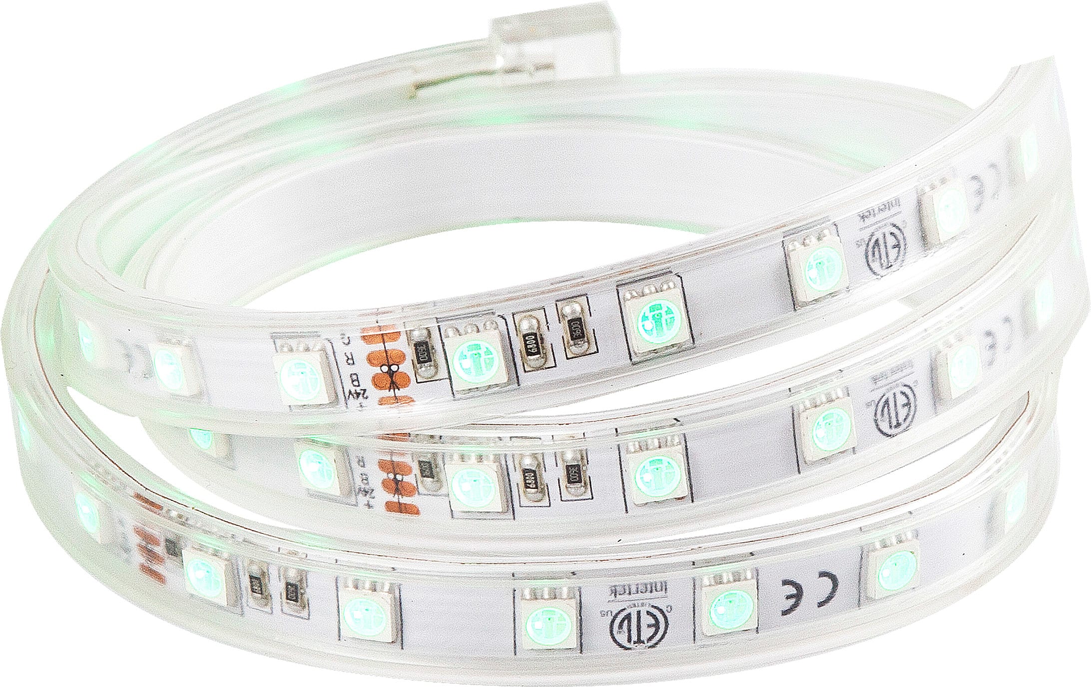 Hide-a-lite - LED-strip RGB, effekt 12,5W/m og 290lm/m, levetid (L) 50 000t. Leveres i lengde på 5 m. 24V DC.