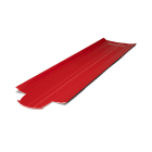 Industriplast - Kabeldekkplate med lås 300 mm P18, lengde 1,2 m, rød. Produsert med 99% resirkulert norsk plast.