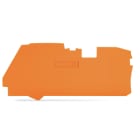 WAGO - Ende- og mellomliggende plate;1 mm tykk;oransje