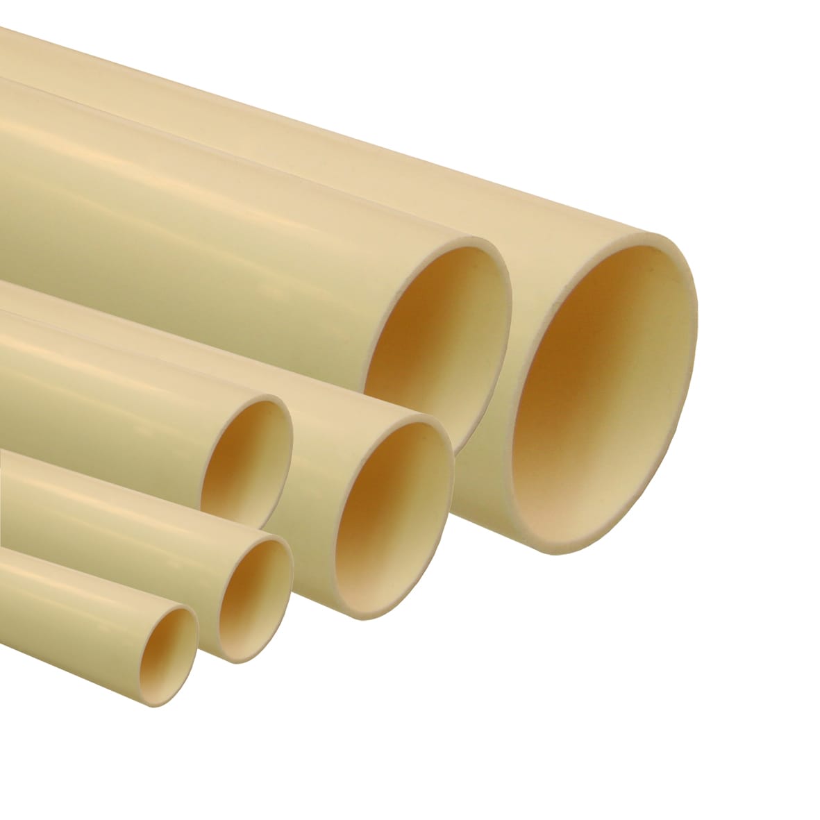 Pipelife - 50 mm PVC glatte el-rør, 4 m