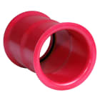Pipelife - 160mm - 20cm Protectline trompetmuffe til kabelrør, PVC, rød