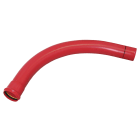 Pipelife - 110mm - 90° Protectline bend til kabelrør, PVC, radius=0,6, rød