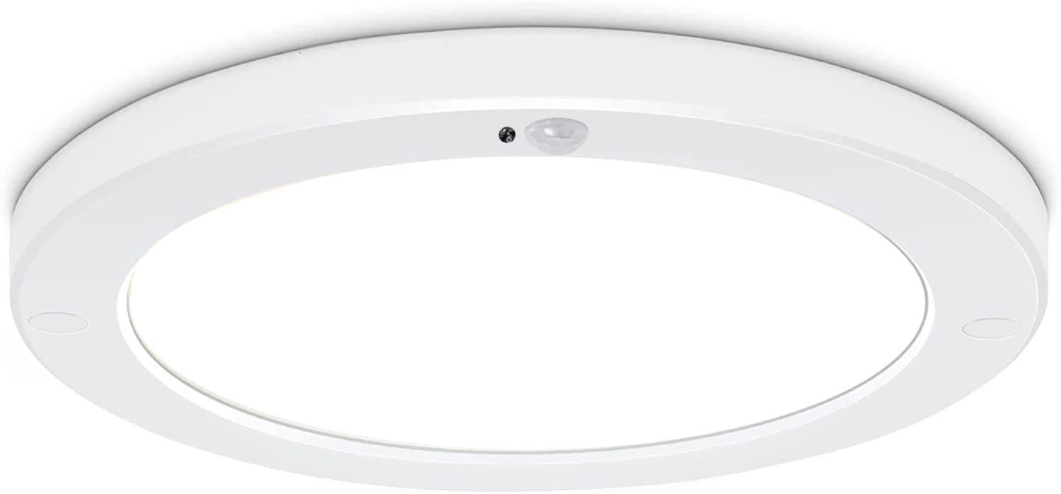 Aneta Lighting - ECO light PIR plafond hvit 18W, PIR/LUX sensor, 50Kt