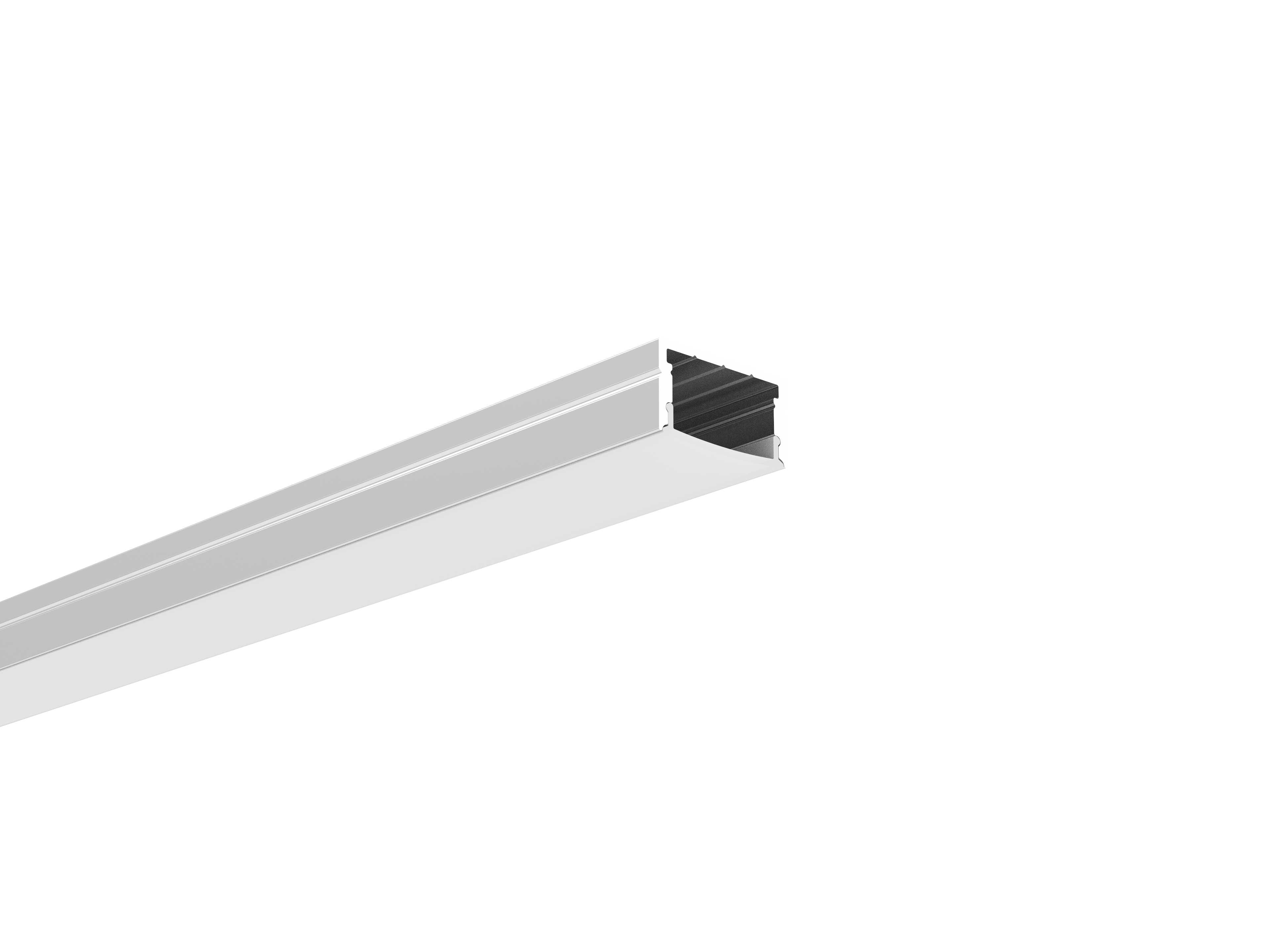 Aneta Lighting - SCANSTRIP XL sort, inkl diffuser,deksler,skruer