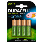 Duracell - Duracell oppladbare AA batterier, 2400mAh - 4pk
