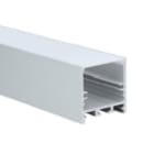 Unilamp - Alu profil for LED strip. 2 meter. Alu/opal. 25x25mm