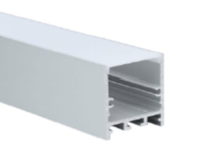 Unilamp - Alu profil for LED strip. 2 meter. Alu/opal. 25x25mm