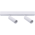 Unilamp - Cylinder Bar 2x5W 2700K Hvit Takskinne med spot