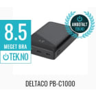 Deltaco - PB-C1000 Powerbank 10000 mAh 3A 18W USB-A og C sort Deltaco