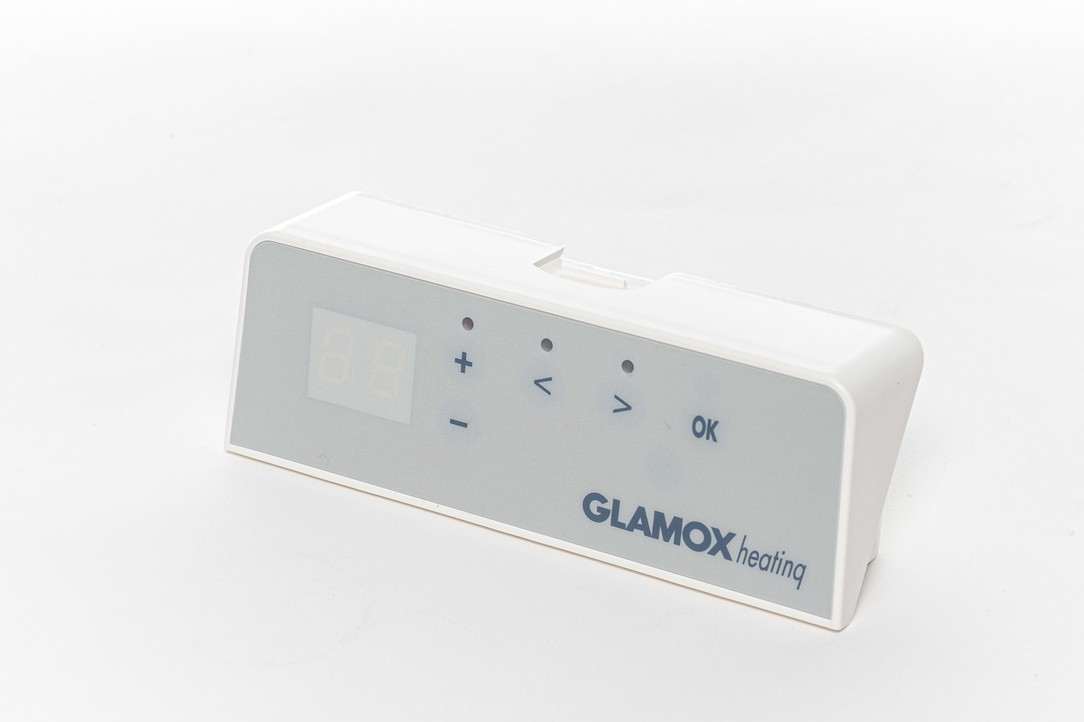 Glamox - GLAMOX H40/H60 DT HVIT TERMOSTAT DAG/NATTSENK.