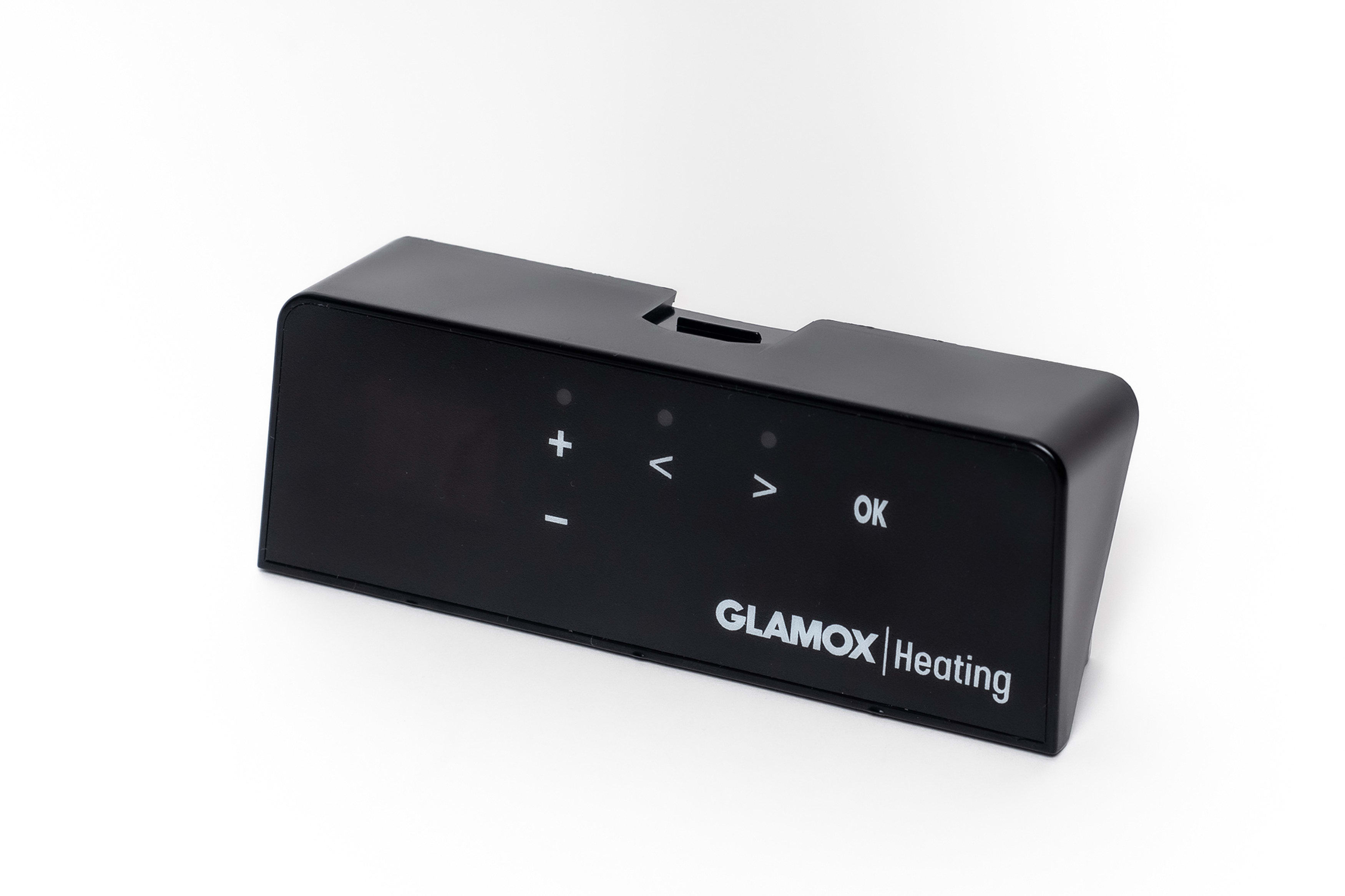 Glamox Heating - GLAMOX H40/H60 DT SVART TERMOSTAT DAG/NATTSENK.