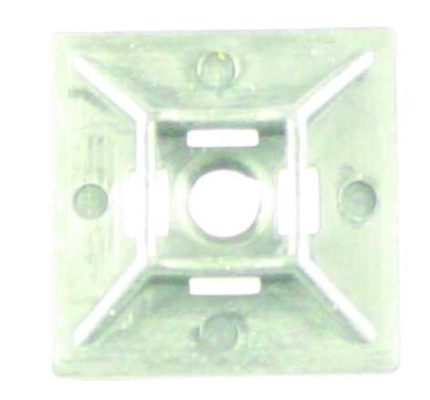 Abiko - Festeplate, hvit 19,2 x 19,2mm