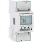 Hager - kWh måler 1-fase/ 2-pol, 230V, 80A direkte, 2-modul, mbus, MID