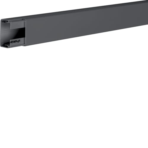 Hager - Kanal 30x45mm, svart farge med tape