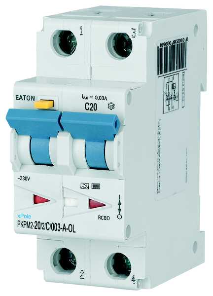 Eaton Electric - JORDF.AUT PKPM2-20/2/C/003 OL  20A 2P/C A-O L TYPE