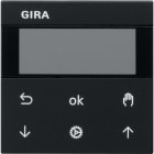 GIRA - System 3000 persiennestyring- og timerdisplay System 55 svart matt
