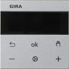 GIRA - S3000 termostat med display System 55 aluminiumsfarget