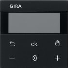 GIRA - S3000 termostat med display System 55 svart matt