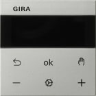 GIRA - S3000 termostat med display og Bluetooth System 55 edelstål