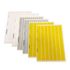 FLEXIMARK - Selvklebende polyesteretikett LA 15x6mm. Farge gul, pakke a 5170 merker