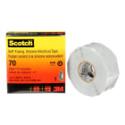 Scotch - 3M Scotch® 70 Selvvulkaniserende silikongummitape, temp.grense 180ºC, tykkelse 0,3mm, 25mm x 9m