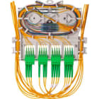 Melbye - Skjøtekassett KM7 inkl holder 2x12 fiber og adapterpanel 4xSCD/LCQ