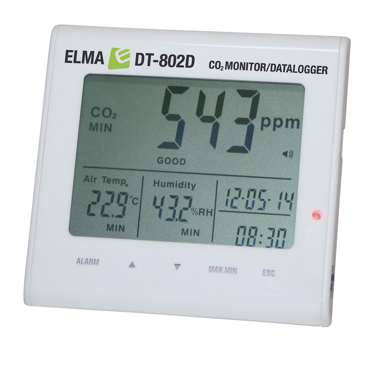 Elma - Elma DT-802D – CO2 monitorering og logging av luftkvalitet