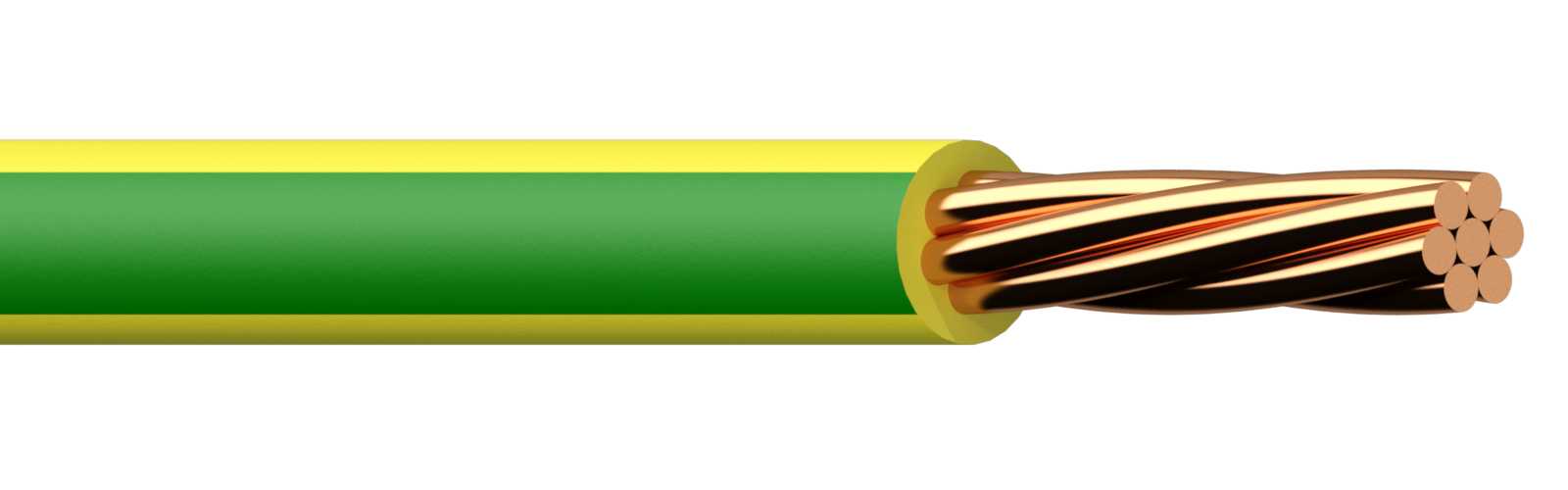 Draka - PN 2.5 mm² FTR Gul/Grønn