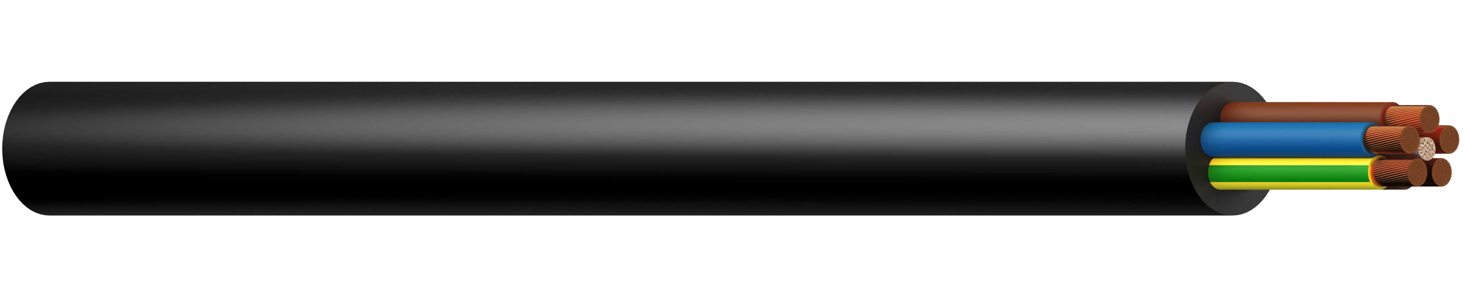 Draka - H07RN-F 3G4 mm² Sort (TRM)  Gummikabel