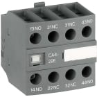 ABB Electrification - CA4-22E, 2NO+2NC hjelpekontaktakter, frontmontert