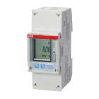 ABB Electrification - Måler 1F B21 312-100 - Sølv, Dir, 57-288 V, 50/60 Hz, Akt Cl. 1 & B, RS-485, IR, Puls